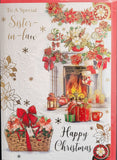 Sister In Law Christmas - Traditional Fireplace