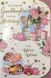Granddaughter Birthday - Large Cakes & Flowers