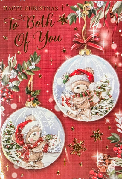 To Both Of You Christmas - Cute 2 Baubles