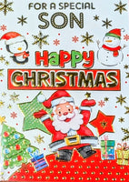 Son Christmas - Santa & Stars