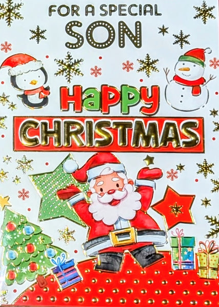 Son Christmas - Santa & Stars