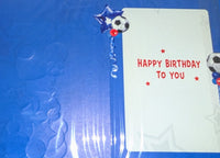 9 Boy Birthday - Red Football Balloons