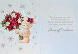 Mum Christmas - Cute Bear With Bouquet