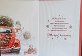 Godson Christmas - red car wreath