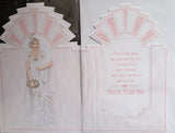 50 Birthday Female - Gold art deco