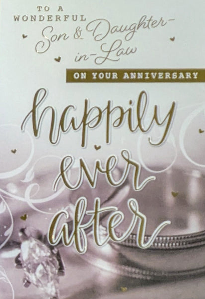 Son & Daughter In Law Anniversary - Happily Ever After