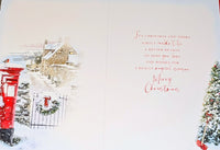 Dad & Partner Christmas - Traditional Snowy Scene