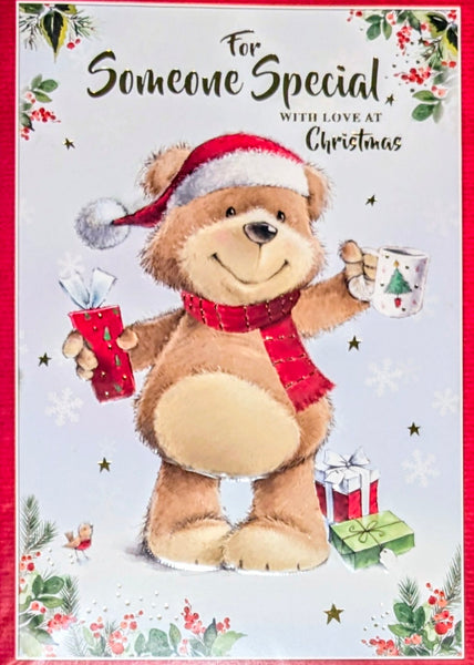 Someone Special Christmas - Large Cute Bears With Gifts & Cup