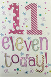 11 Girl Birthday - Number At Top