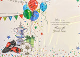 Nephew Birthday - Football & Balloons