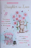 Daughter In  Law Birthday - Cute Bear and Stall
