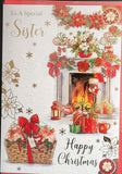 Sister Christmas - Traditional Fireplace