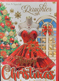 Daughter Christmas - Traditional dress and window