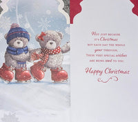 To Both Of You Christmas - Slim Cute Bears Skating