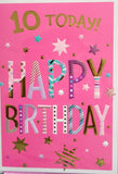 10 Girl Birthday - Dark Pink