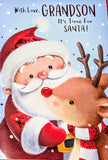 Grandson Christmas - Santa & Rudolph