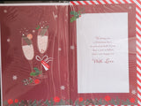 Granddaughter & Husband Christmas - Traditional champagne