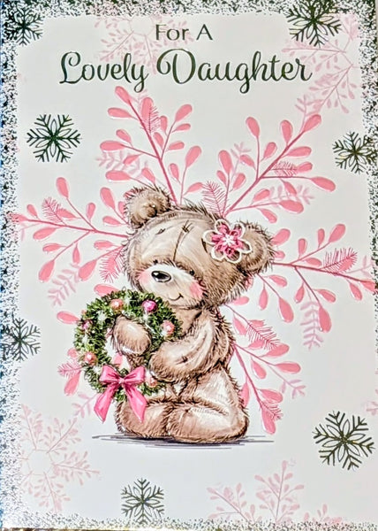 Daughter Christmas - Cute Pink Snowflake