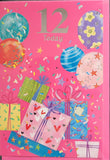 12 Girl Birthday - Hot Pink