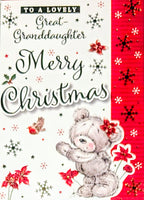 Great Granddaughter Christmas - Cute Robin Merry