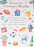Grandson Birthday - Large Traditional Sports