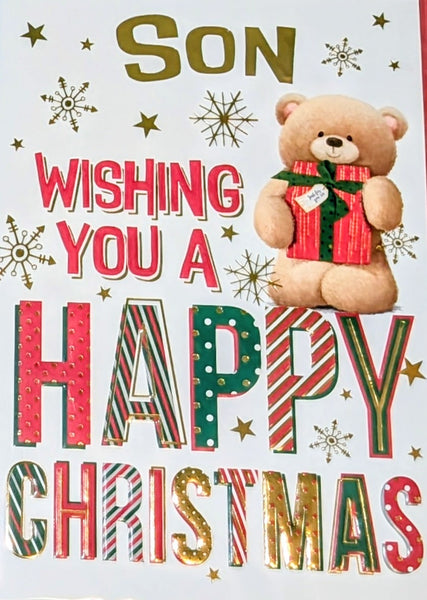 Son Christmas - Cute Bear Happy