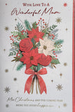 Mum Christmas - Large 8 Page  Flowers
