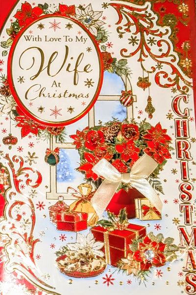 Wife Christmas - Large 8 Page Flowers & Gifts