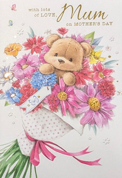 Mother’s Day Mum - Cute Bear In bouquet