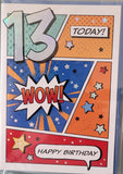 13 Birthday Male - Wow