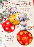 Mum & Dad Christmas - Large Cute Bears & Baubles