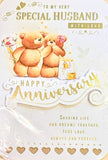 Husband Anniversary - Cute Bears With Heart