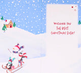 Grandson Christmas - Slim Snowman & Penguins