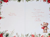 Granddaughter Christmas - Cute Robin Words