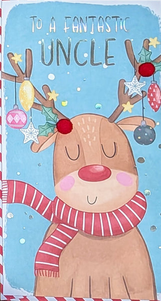 Uncle Christmas - Slim Cute Rudolph