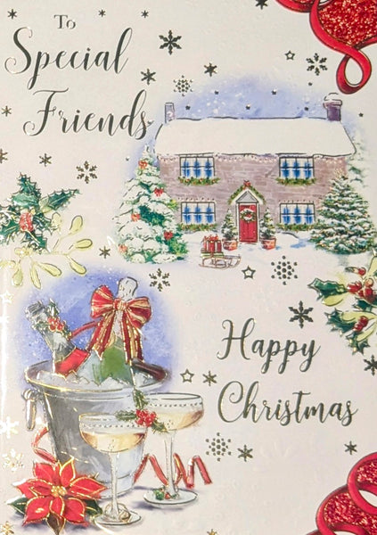 Friends Christmas - Traditional House & Champagne