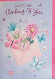 Thinking Of You - lilac envelope