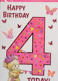 4 Girl Birthday - Big 4 bear left