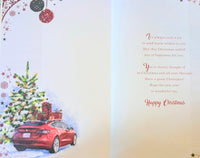 Grandson Christmas - Traditional Car & Tree