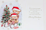 Daughter & Son In Law Christmas - Cute Bears On Sledge
