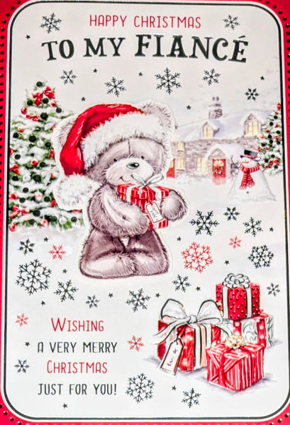 Fiance Christmas - Large Cute Bear With Gifts