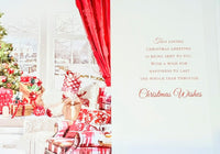 Grandma & Grandad Christmas - Traditional Window Merry