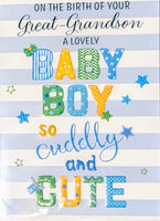 Birth of Your Great Grandson - Cuddly & Cute