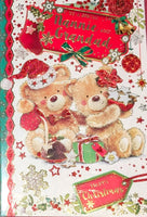Nannie & Grandad Christmas - Cute Bears With Gifts