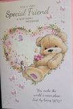 Friend Birthday - Cute Bear in heart