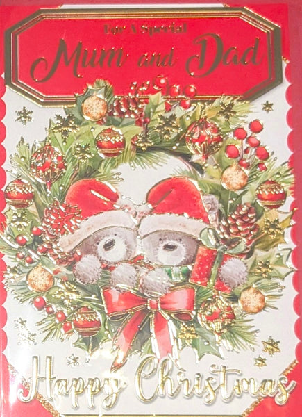 Mum & Dad Christmas - Cute Wreath
