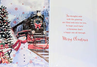 Grandson Christmas - Traditional Train & Snowman