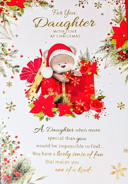 Daughter Christmas - Cute Gift Box Words