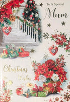 Mum Christmas -  Traditional Stairs & Flowers