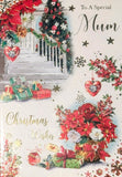 Mum Christmas -  Traditional Stairs & Flowers